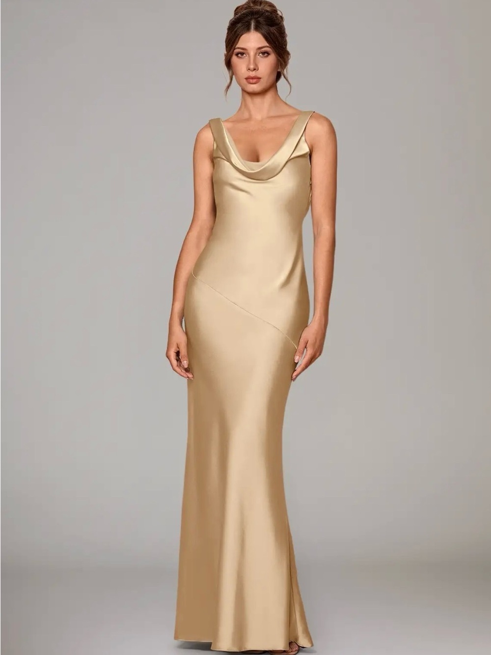 Azazie Rylina Cowl Neck Dress